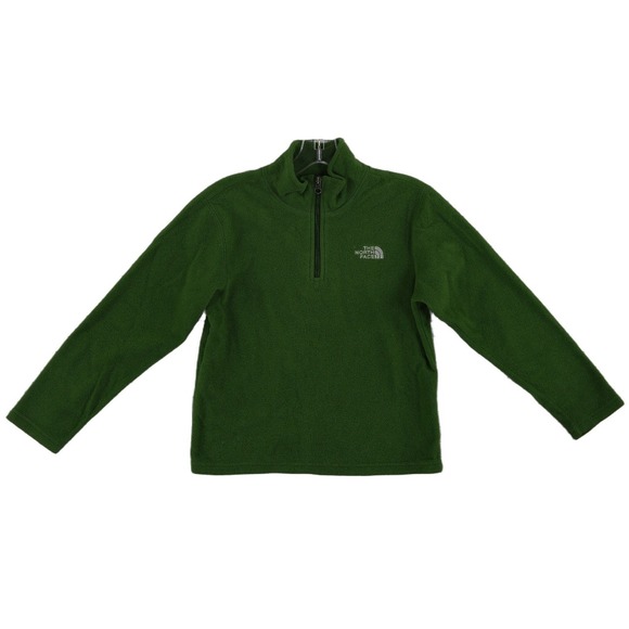 The North Face Other - The North Face Fleece Boys Size Medium 10/12 Green TKA 100 Quarter Zip Outdoor